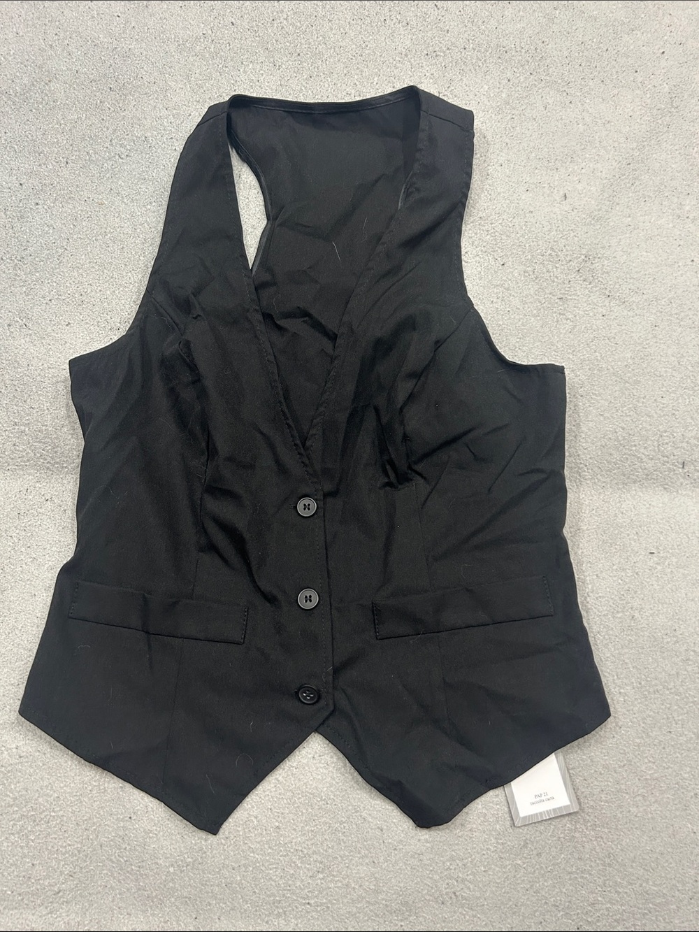 SHEIN Black Classic Tailored Waistcoat Vest